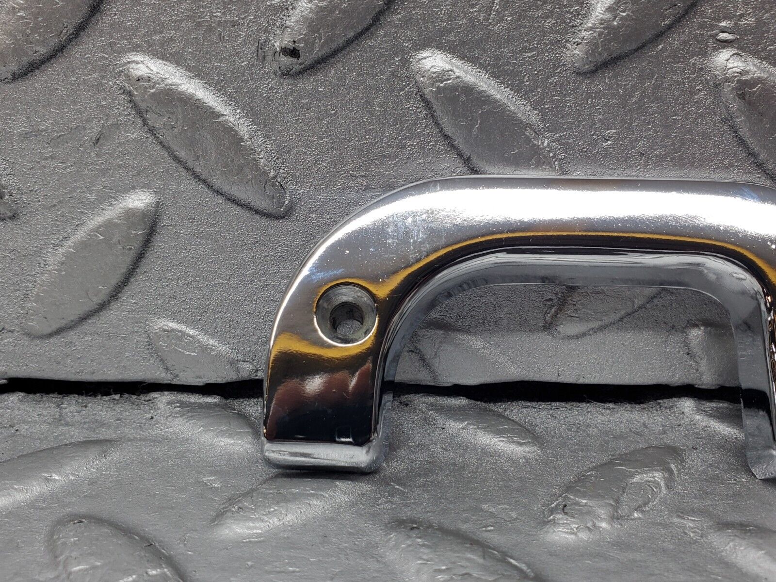 45558 Mercedes-Benz W126 420SE Interior Chrome Door Latch Trim Left 1237230124