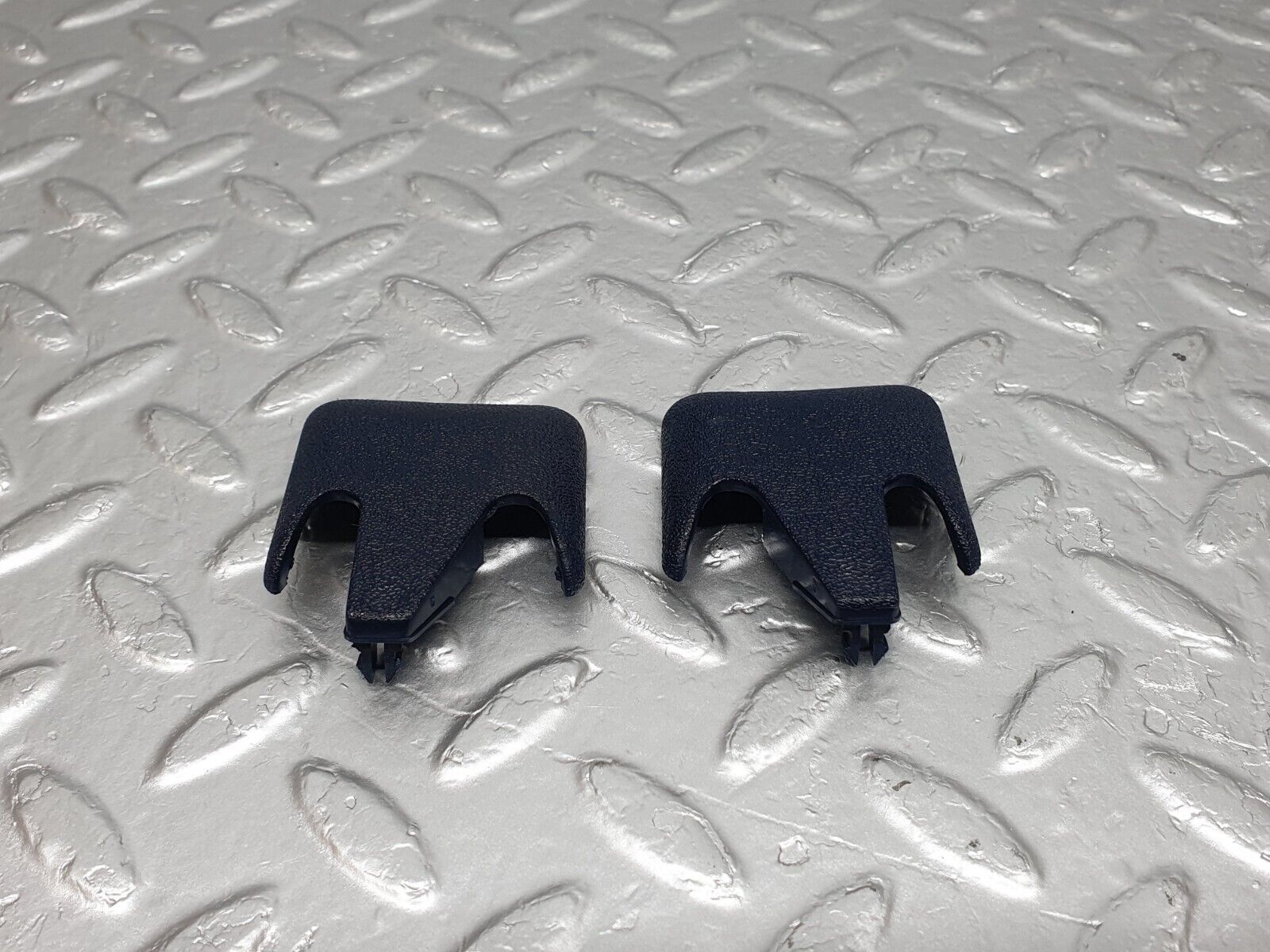 42906 Mercedes-Benz W201 190 2.0L Front Seat Rail Trim Cover Blue 1246842118 1246842218