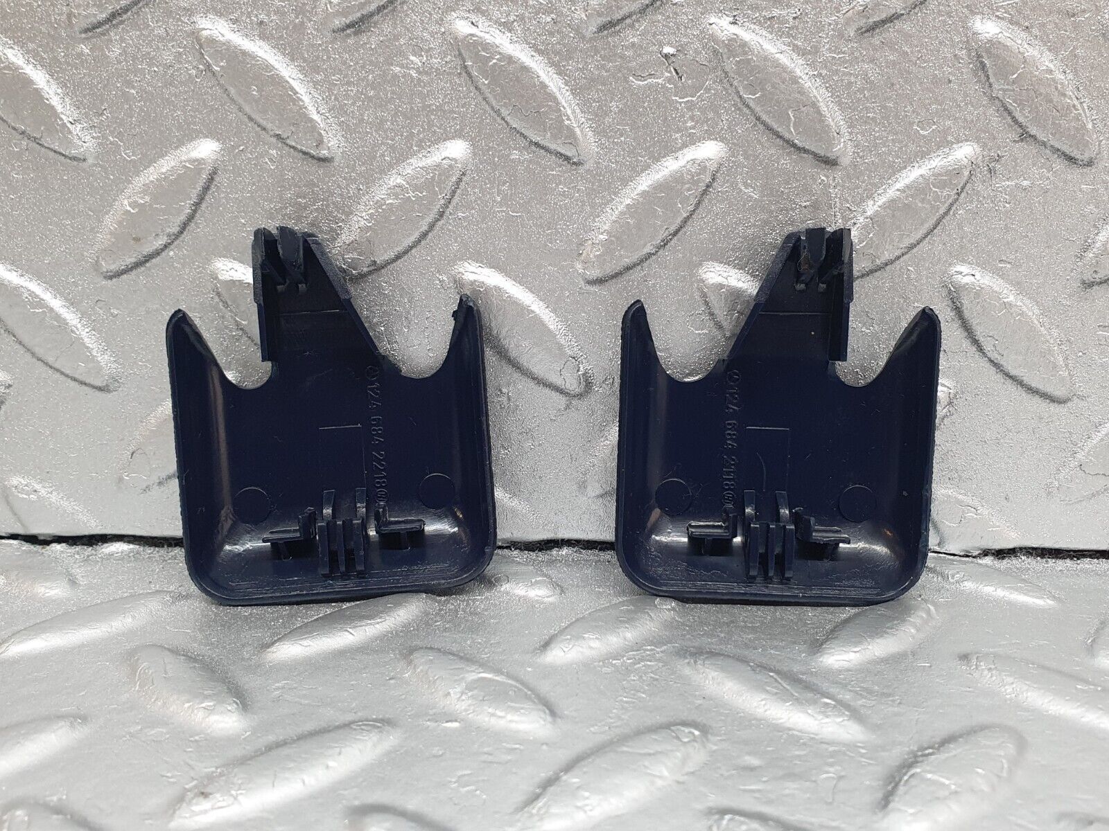 42906 Mercedes-Benz W201 190 2.0L Front Seat Rail Trim Cover Blue 1246842118 1246842218