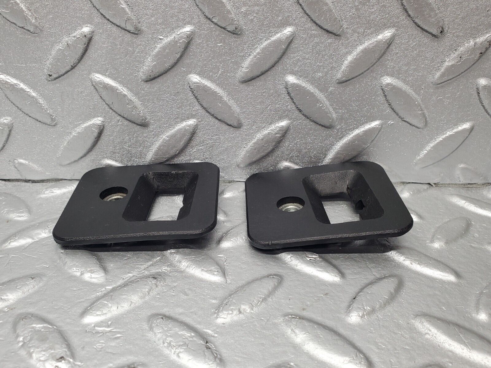 46781 Mercedes-Benz R129 320SL Coupe Roof Lock Cover Trim Pair 1296901230 1296901130