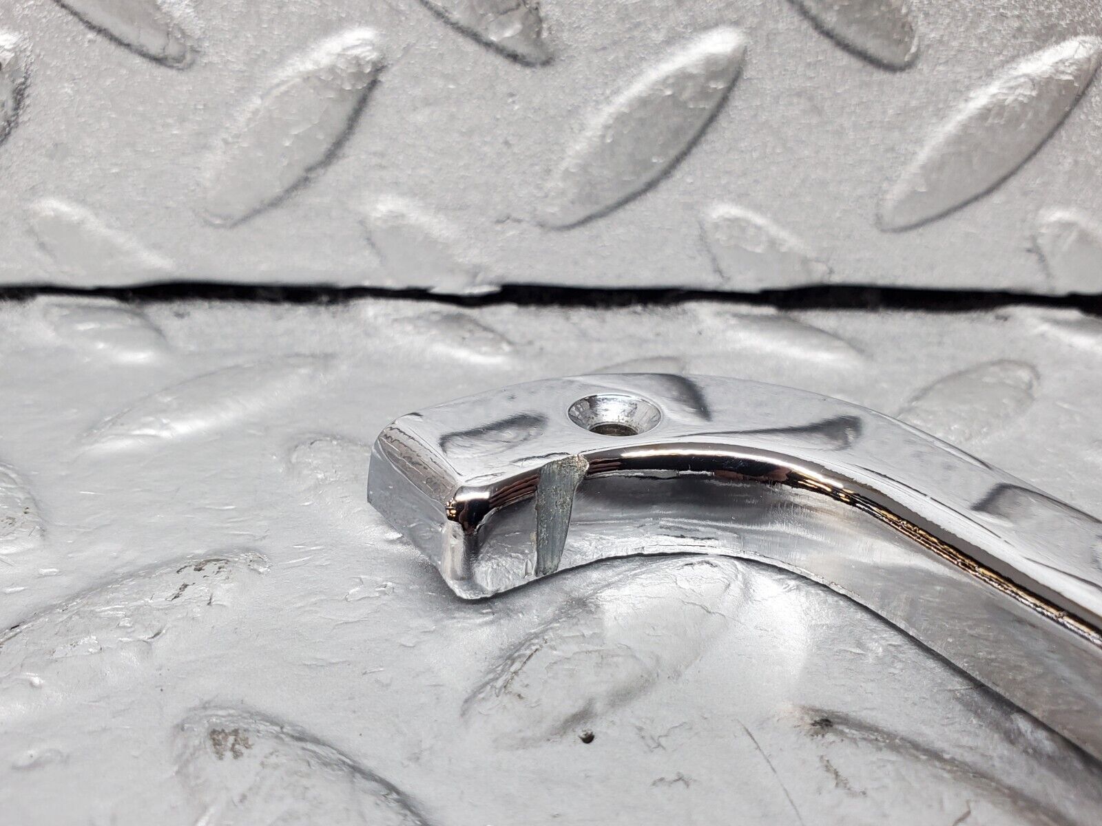 45557 Mercedes-Benz W126 420SE Interior Chrome Door Latch Trim Left 1237230124