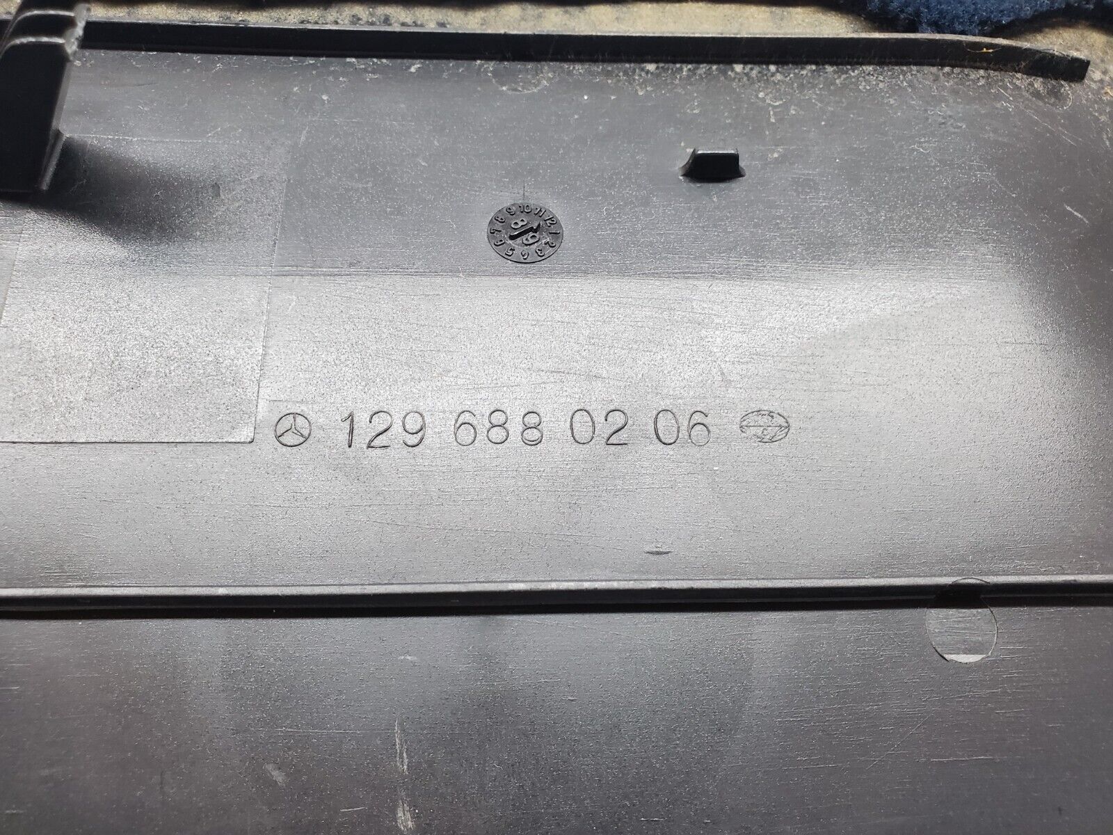 45169 Mercedes-Benz R129 300SL Coupe Kick Panel Right Side Blue 1296880206