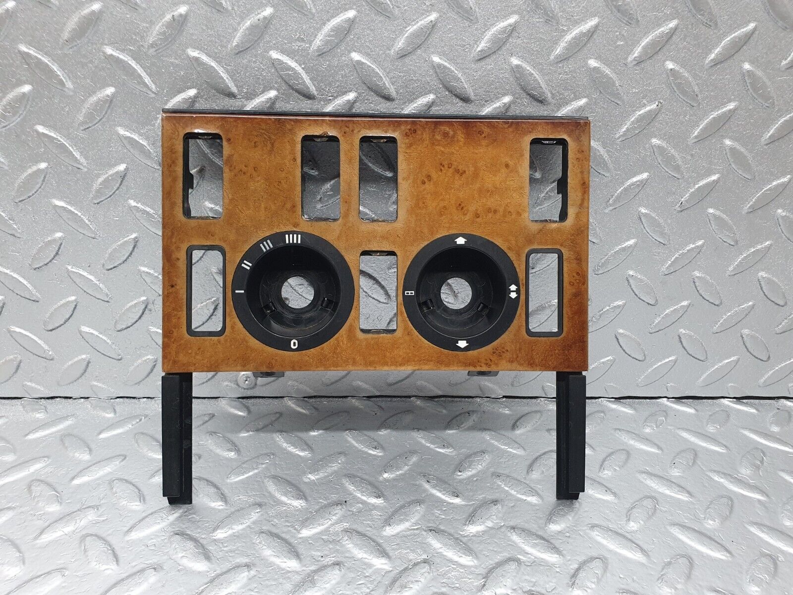 43588 Mercedes-Benz C126 380SEC Coupe Heater Control Panel Wood Trim 1266830375