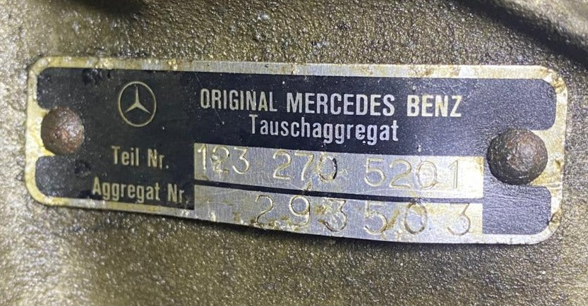 12683 Mercedes-Benz C123 230CE Coupe Automatic Gearbox 2012710101 1232705201