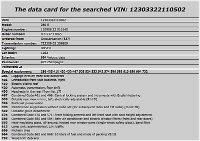 15866 Mercedes-Benz W123 280E Front Right Cable Channel Cover