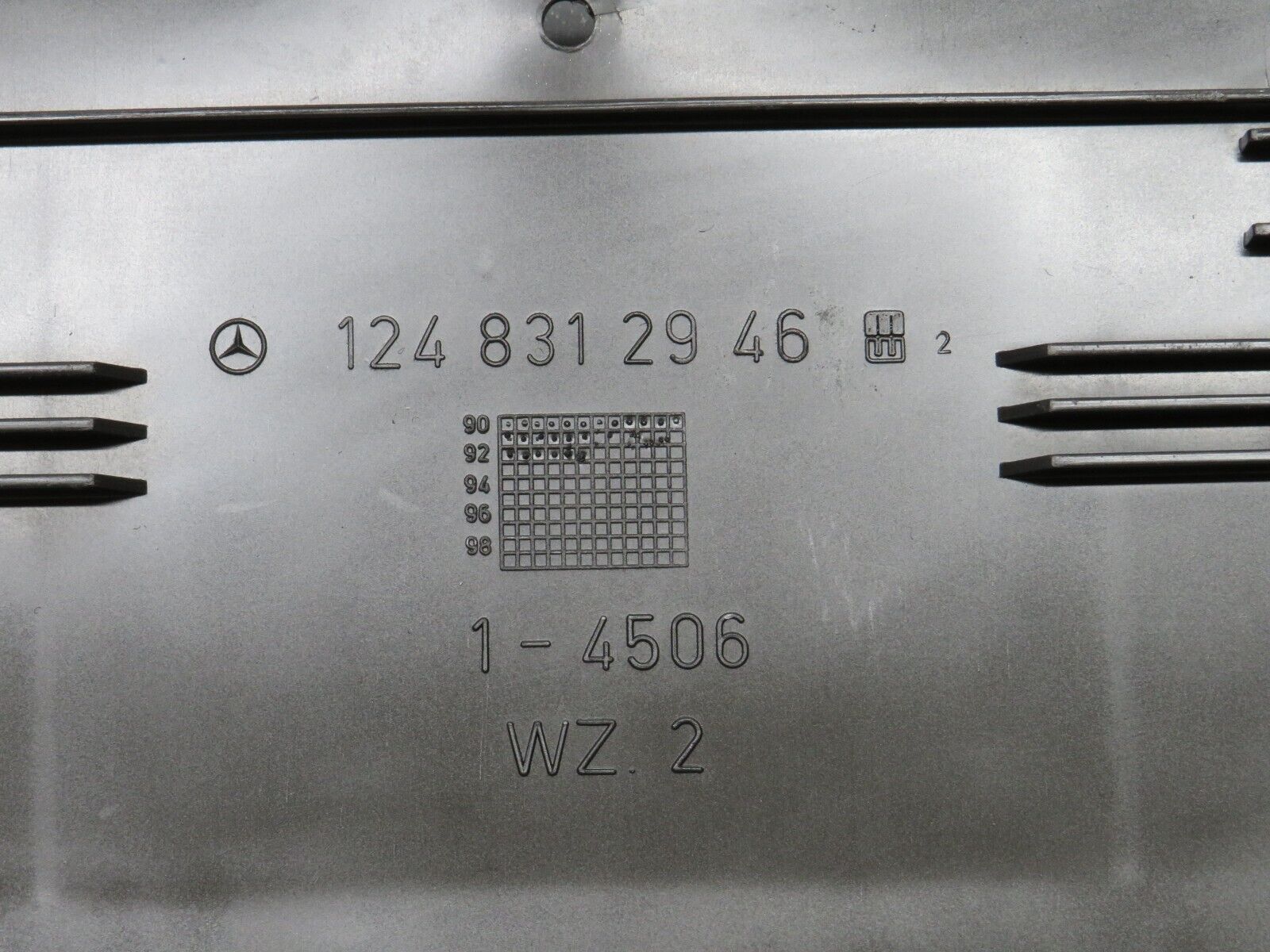 30342 Mercedes-Benz W124 230E Ventilation Air Duct Under Seat 1248312946