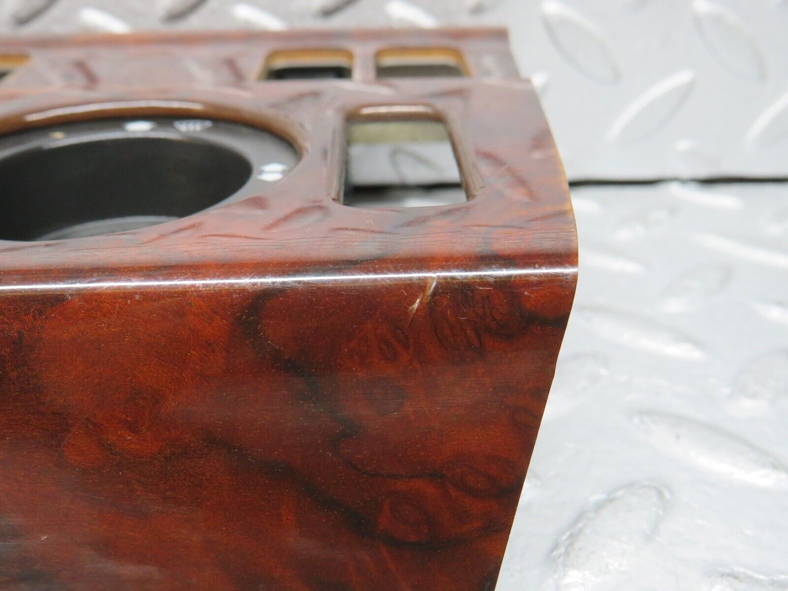 37946 Mercedes-Benz A124 320E Cabriolet Heater Control Panel Wood Trim 1246830275