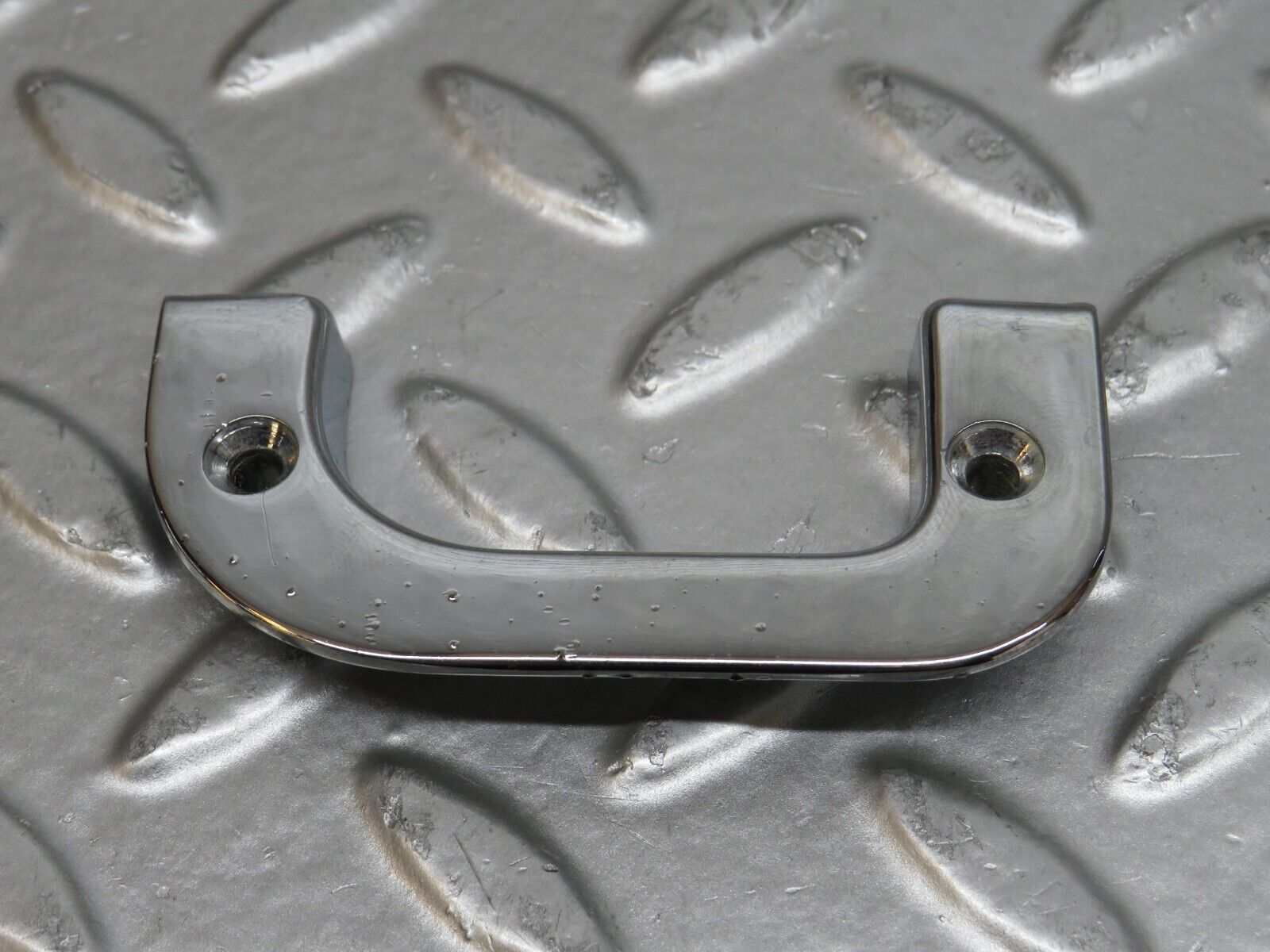 29682 Mercedes-Benz W123 230E Right Interior Chrome Door Latch Trim 1237230224