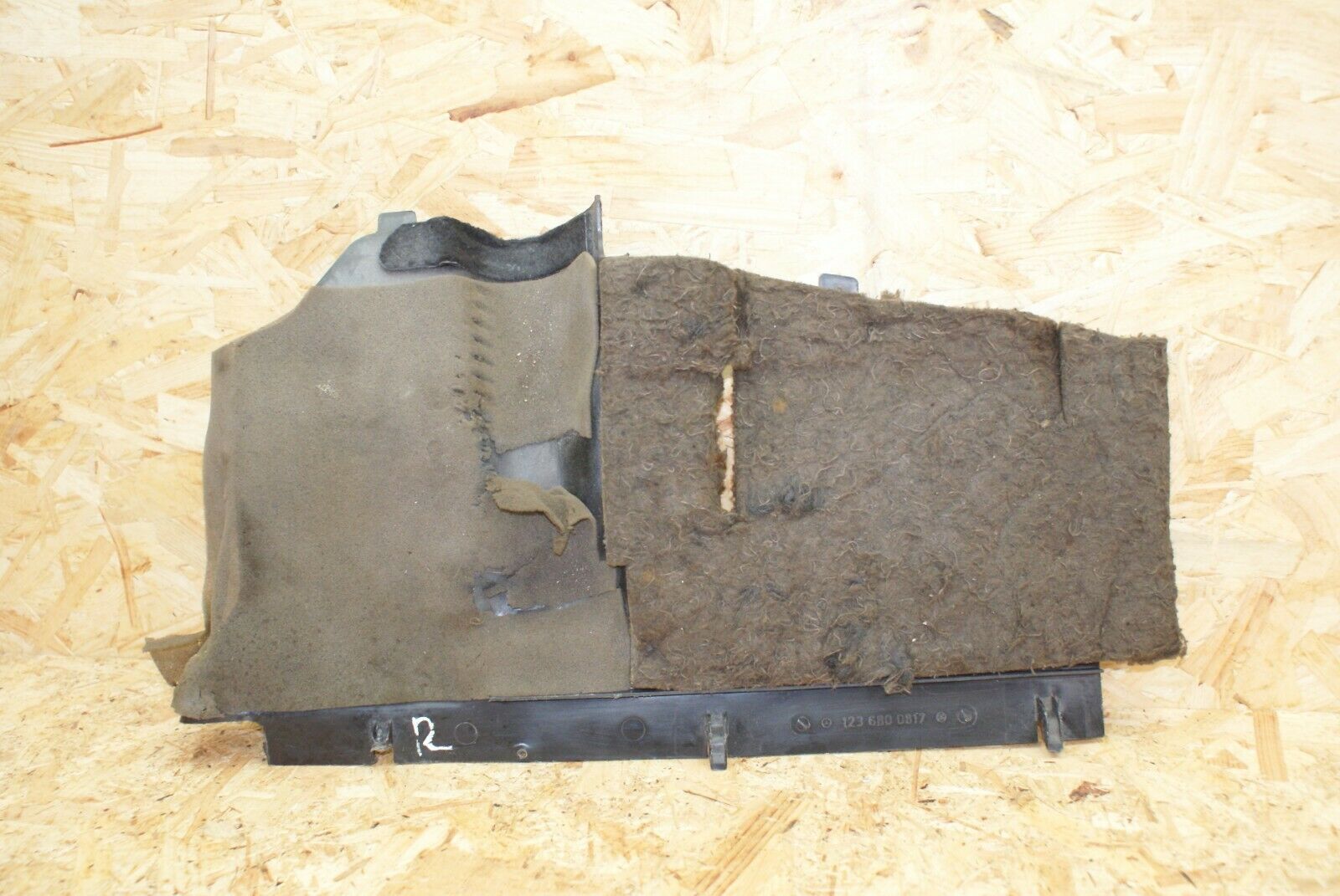 2277 Mercedes-Benz W123 280E Under Dash Panel Right Side 1236800817