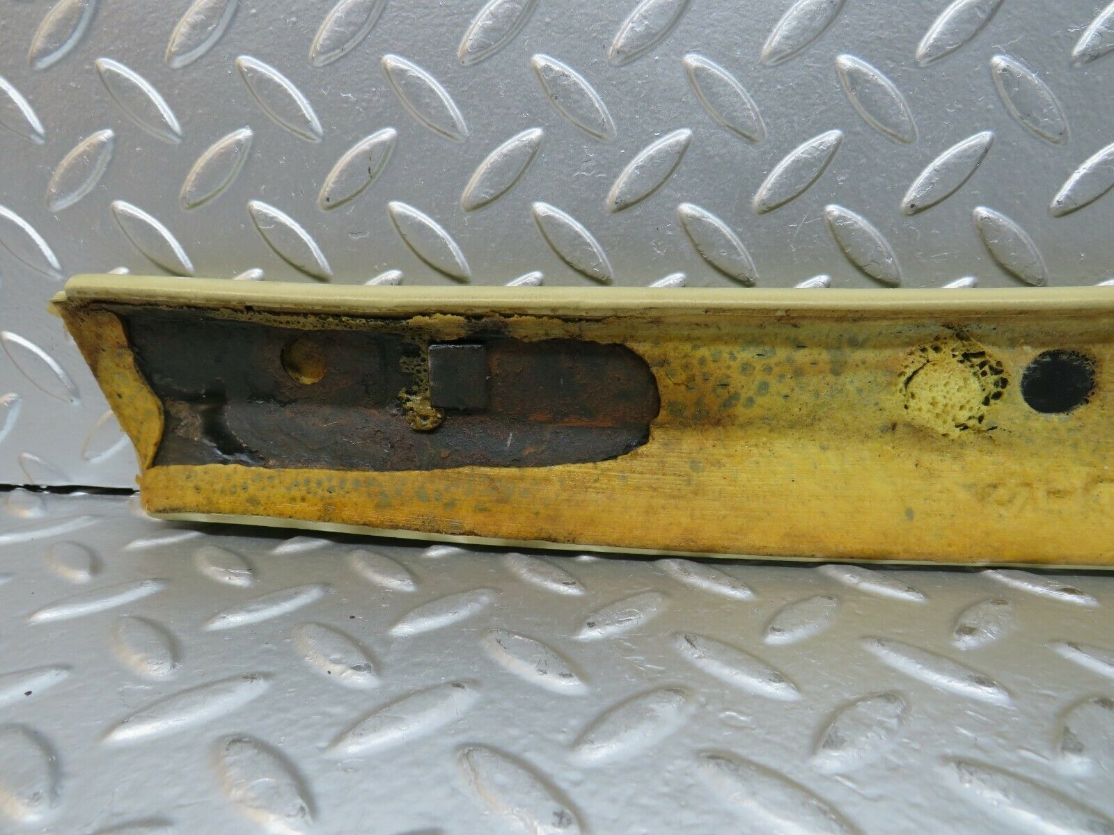 23958 Mercedes-Benz W123 280E A Pillar Cover Trim Left Side Beige