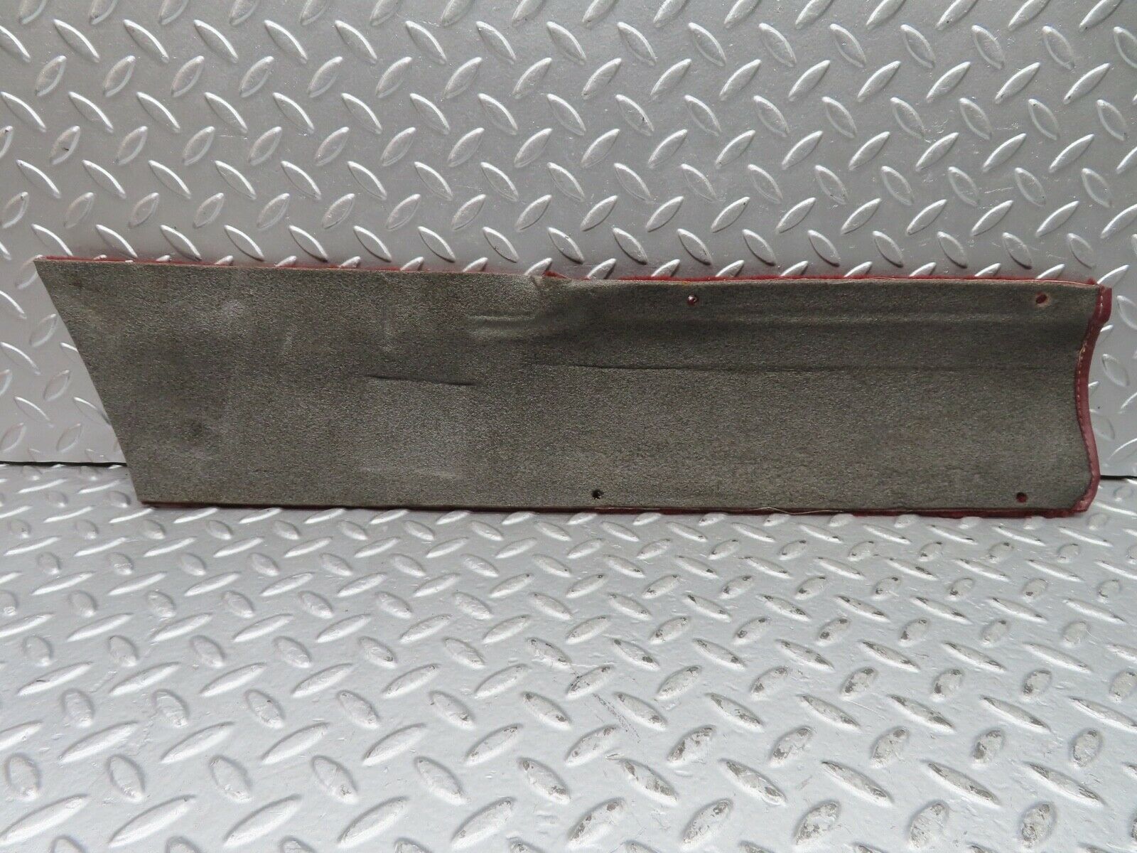 21601 Mercedes-Benz W126 300SE Rear Left Door Sill Carpet Burgundy Red