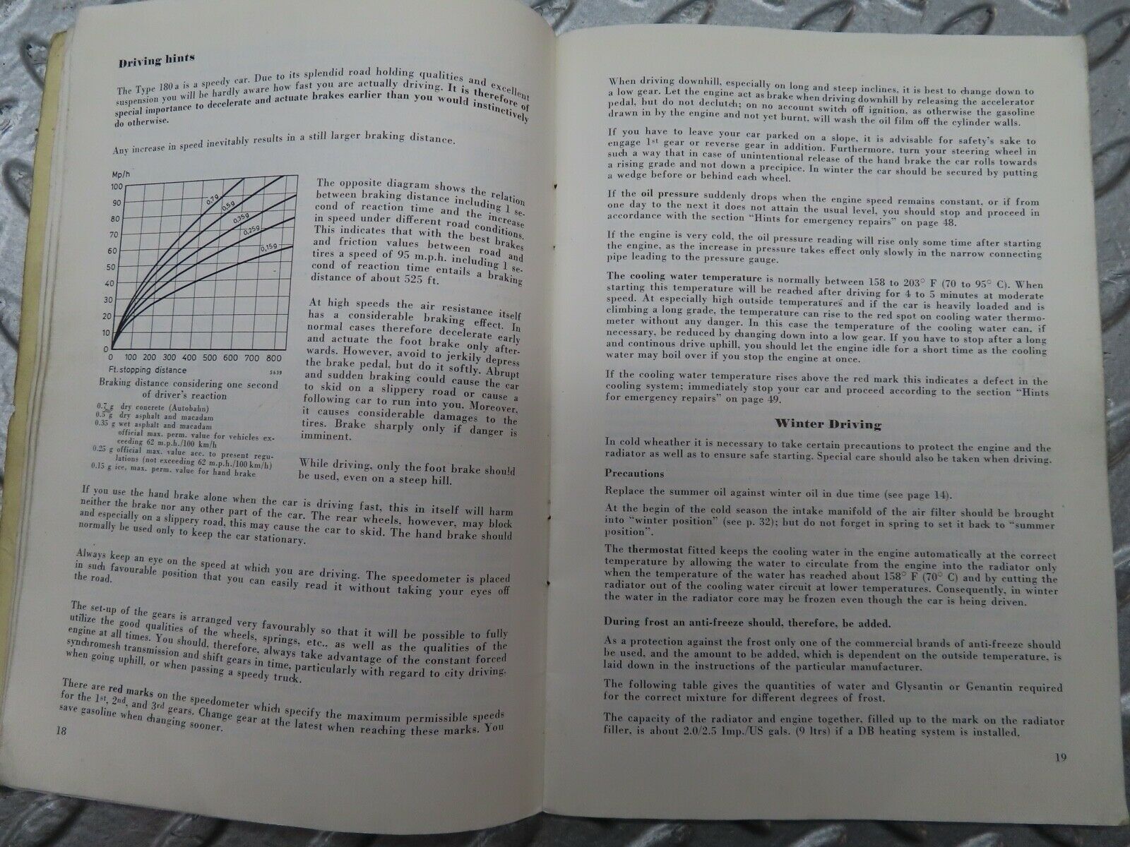 20498 Mercedes-Benz 180a Instruction Manual