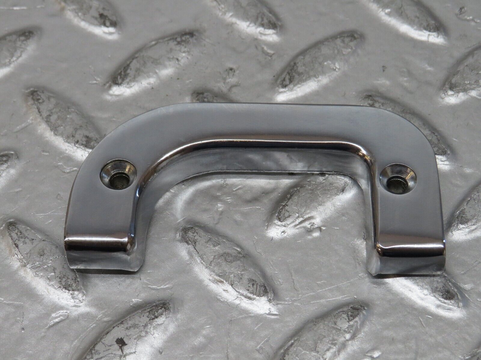 26800 Mercedes-Benz W123 240D Left Interior Door Chrome Latch Trim 1237230124