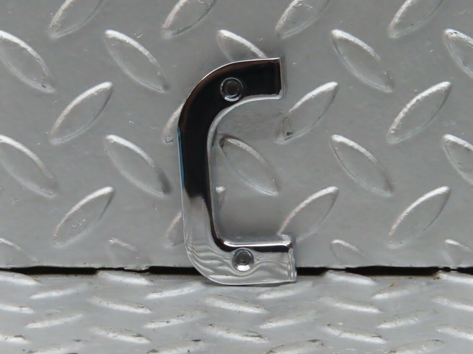 21489 Mercedes-Benz W126 300SE Right Chrome Door Latch Trim 1237230224