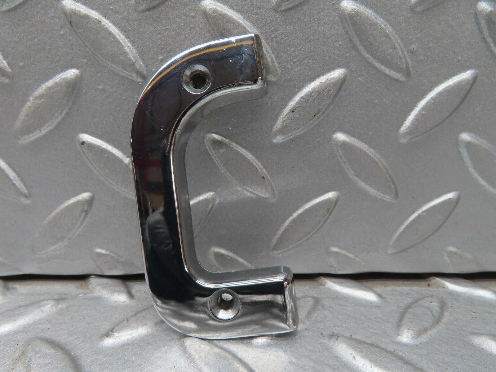 13553 Mercedes-Benz W123 200 Right Interior Chrome Door Latch Trim 1237230224