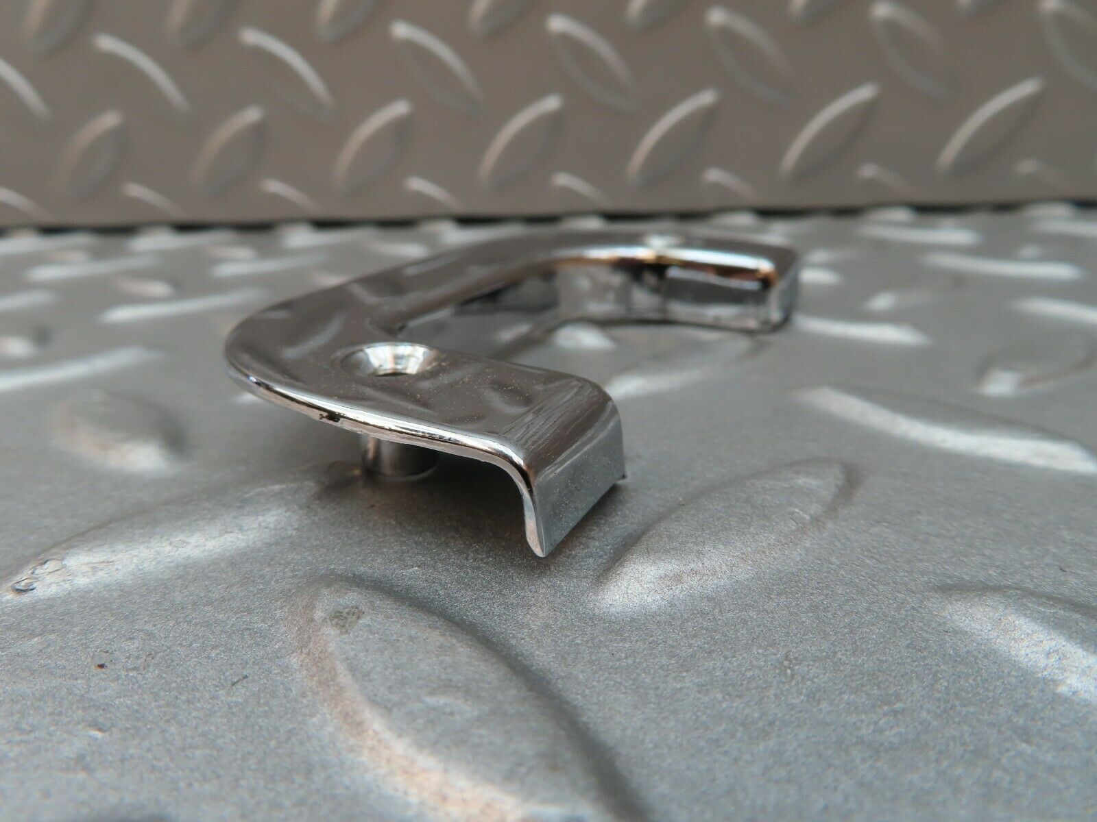 3823 Mercedes-Benz S123 200T Wagon Right Chrome Door Latch Trim 1237230224