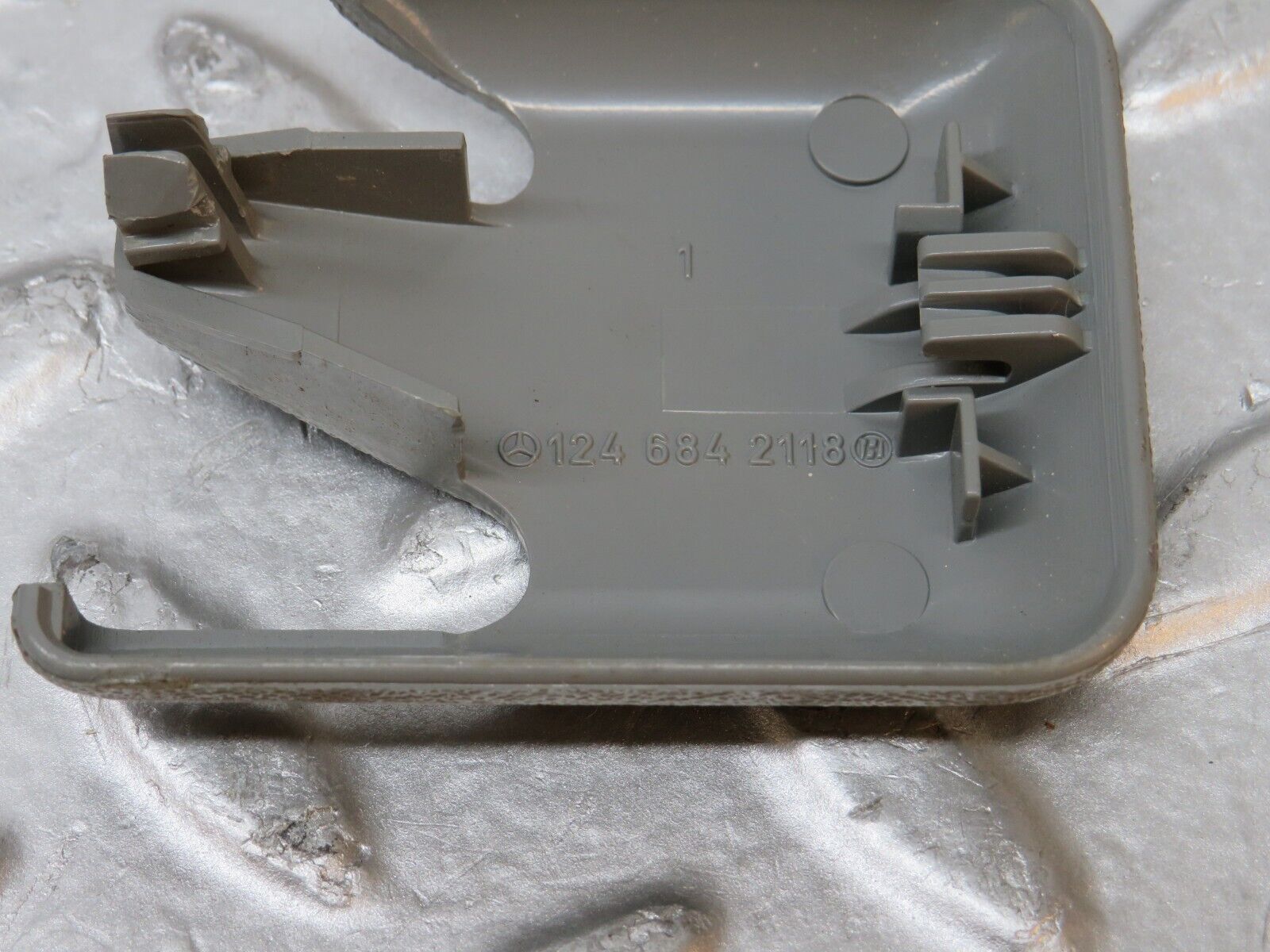 31256 Mercedes-Benz S124 220TE Front Seat Rail Trim Cover Pair 1246842218