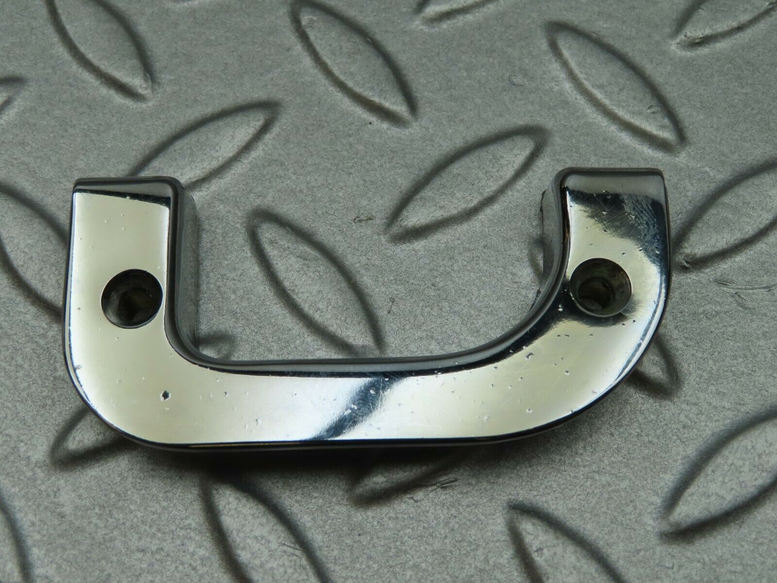 4527 Mercedes-Benz W123 230E Left Interior Chrome Door Latch Trim 1237230124