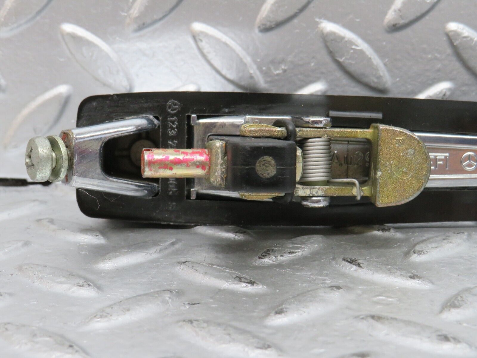 28166 Mercedes-Benz W123 280E Rear Left Exterior Chrome Handle 1237600359