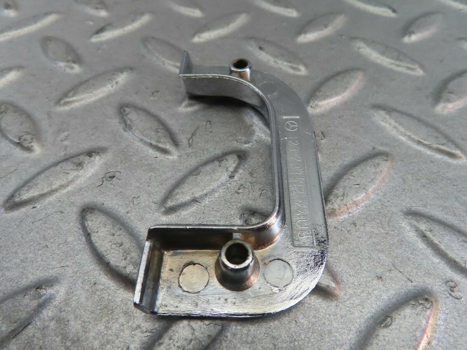 8724 Mercedes-Benz W123 Right Interior Chrome Door Latch Trim 1237230224