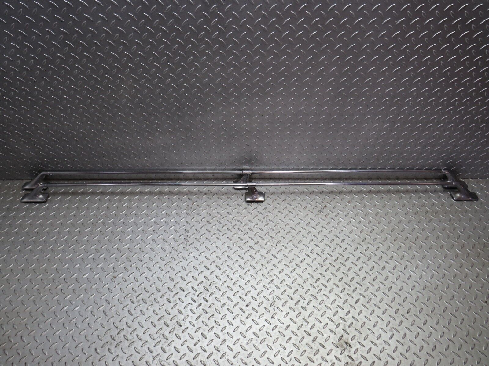 28226 Mercedes-Benz S123 240D Wagon Roof Rack Roof Chrome Bar Pair 1238420714