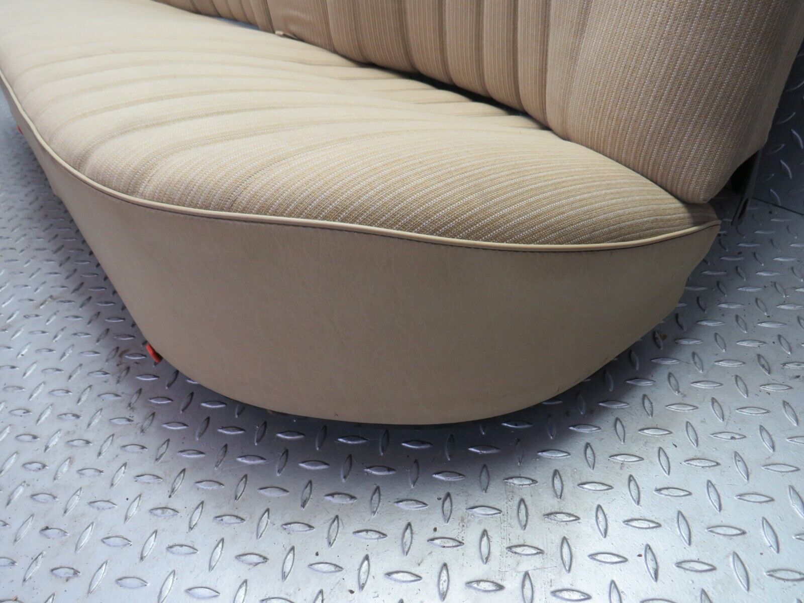 3247 Mercedes-Benz W123 230E Rear Seat Beige Fabric 1239203150