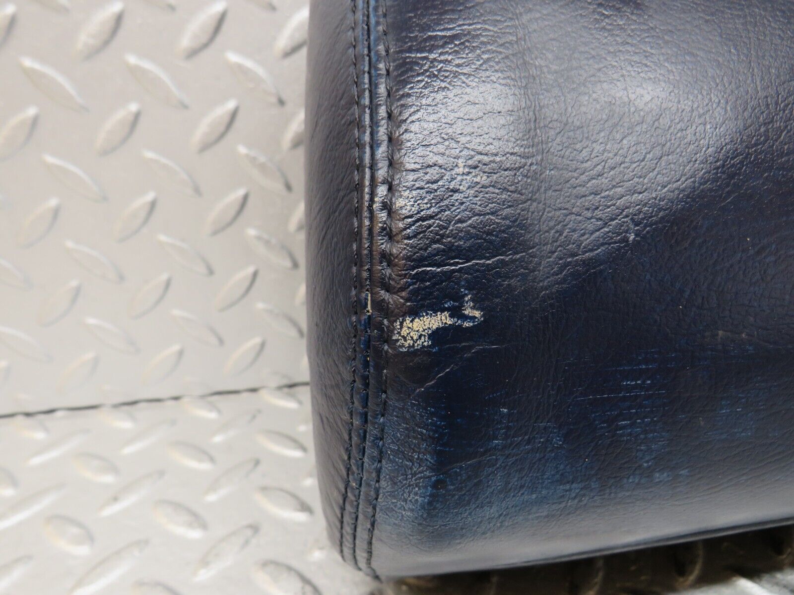 36837 Mercedes-Benz R129 300SL-24 Front Left Seat Headrest Blue Leather