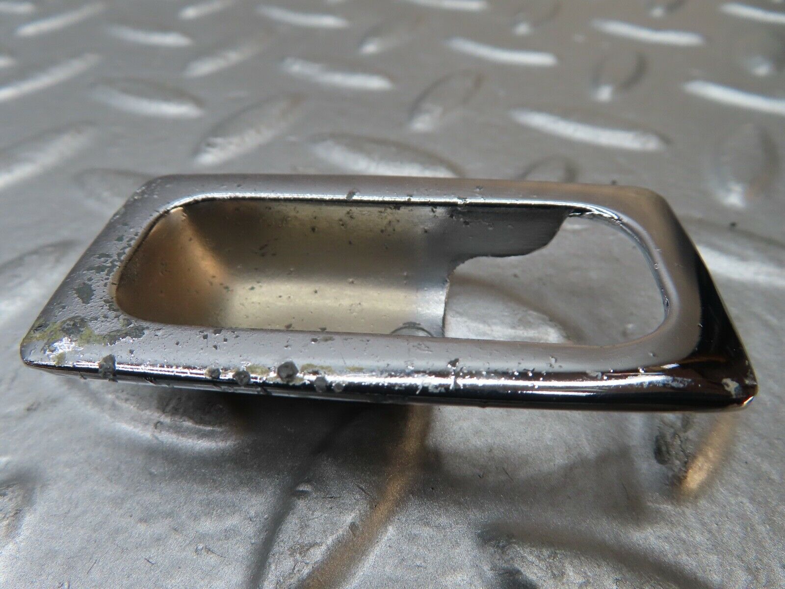 20838 Mercedes-Benz W114 250CE Coupe Door Lock Handle Surround Chrome