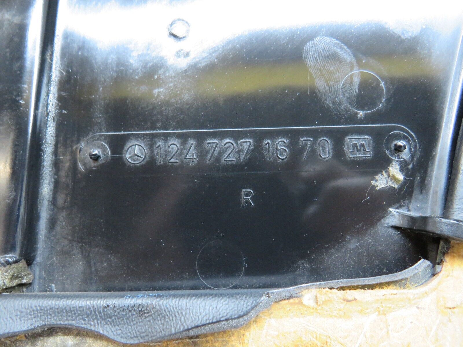 37870 Mercedes-Benz A124 320E Cabriolet Right Door Card Black 1247271670
