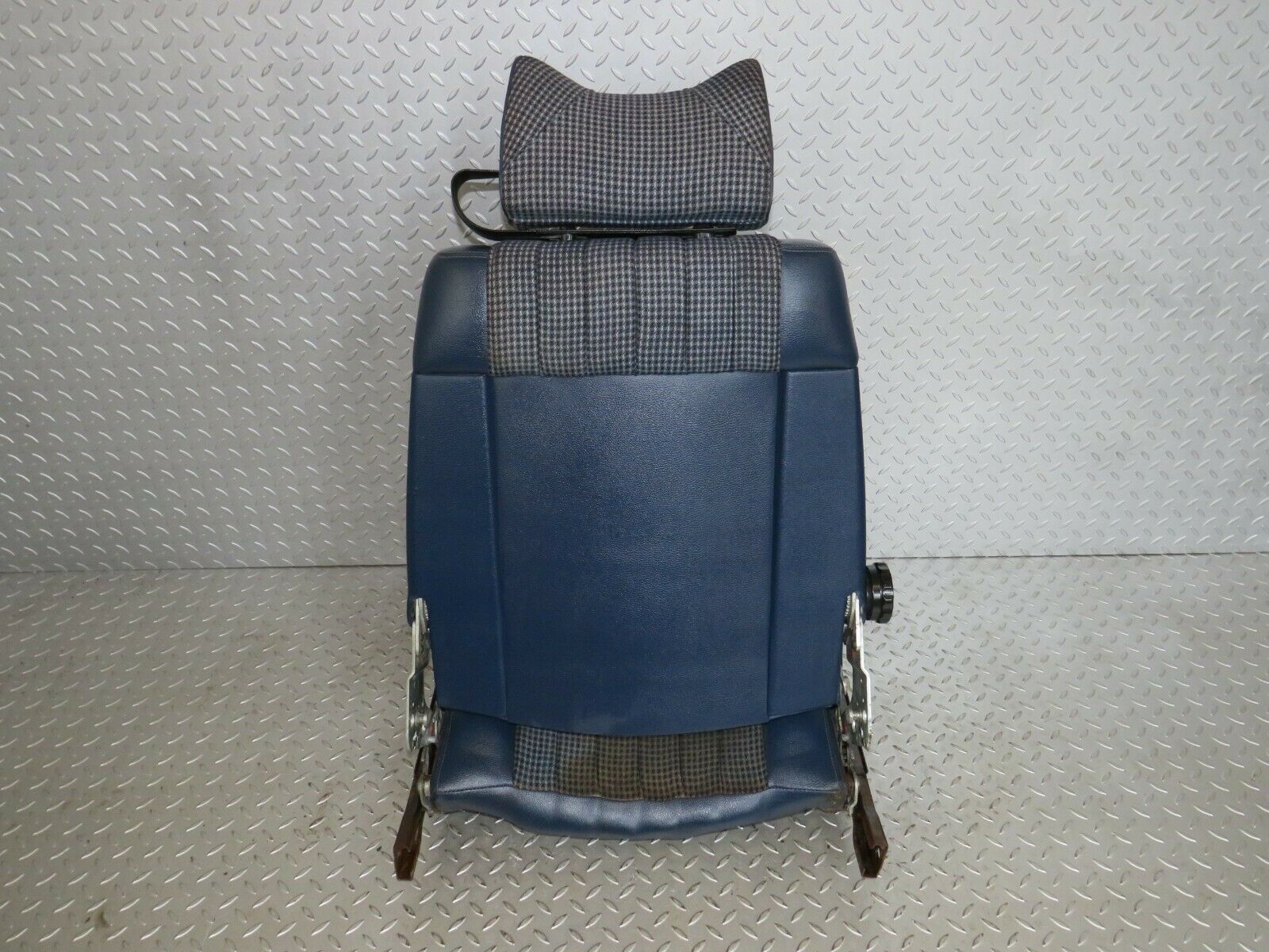 23761 Mercedes-Benz C107 450SLC Coupe Front Left Seat Blue Half Leather