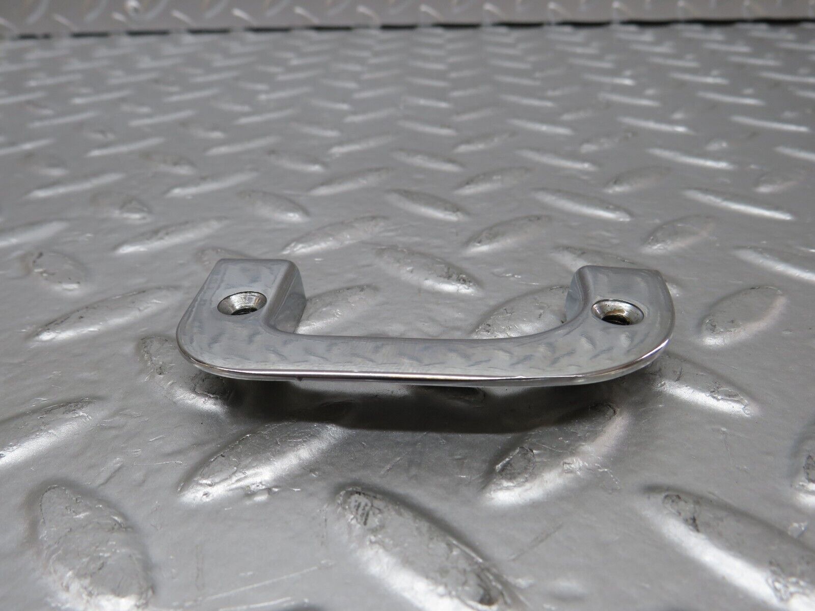 25548 Mercedes-Benz W123 200 Left Interior Chrome Door Latch Trim 1237230124