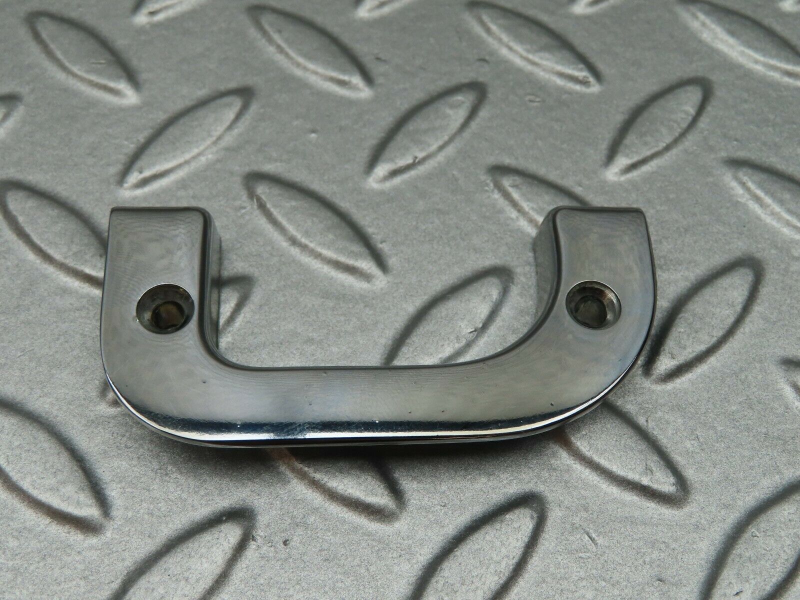 4526 Mercedes-Benz W123 230E Left Interior Chrome Door Latch Trim 1237230124