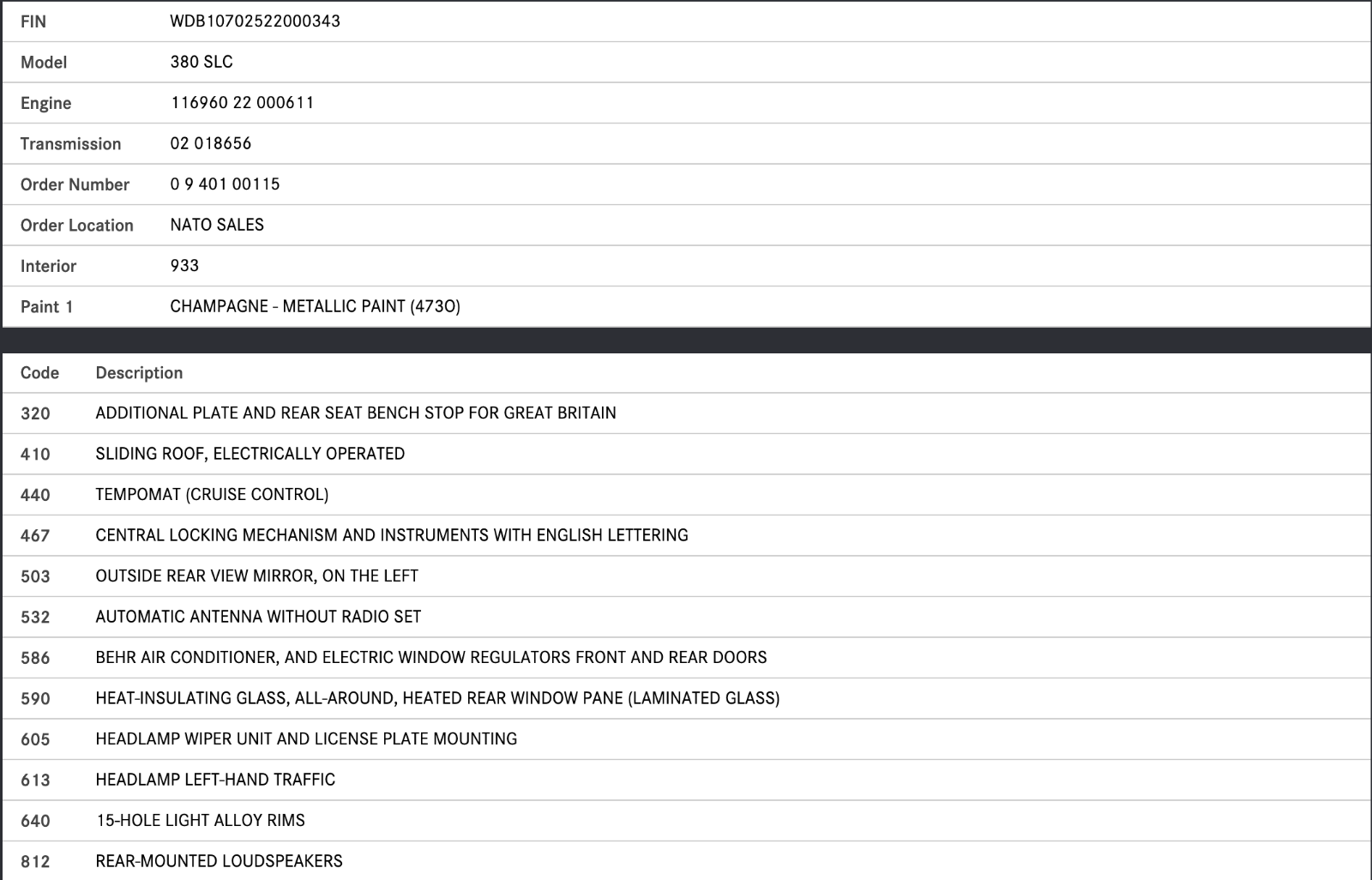 41545 Mercedes-Benz C107 380SLC Coupe Power Steering Pump Pulley