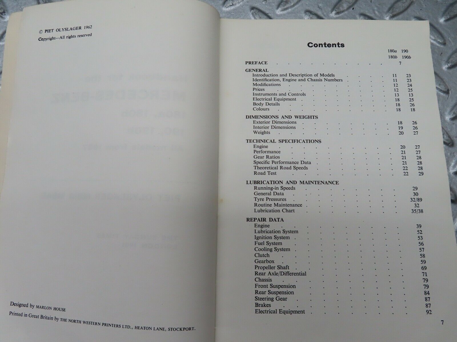 20499 Mercedes-Benz 180 190 Motor Manuals