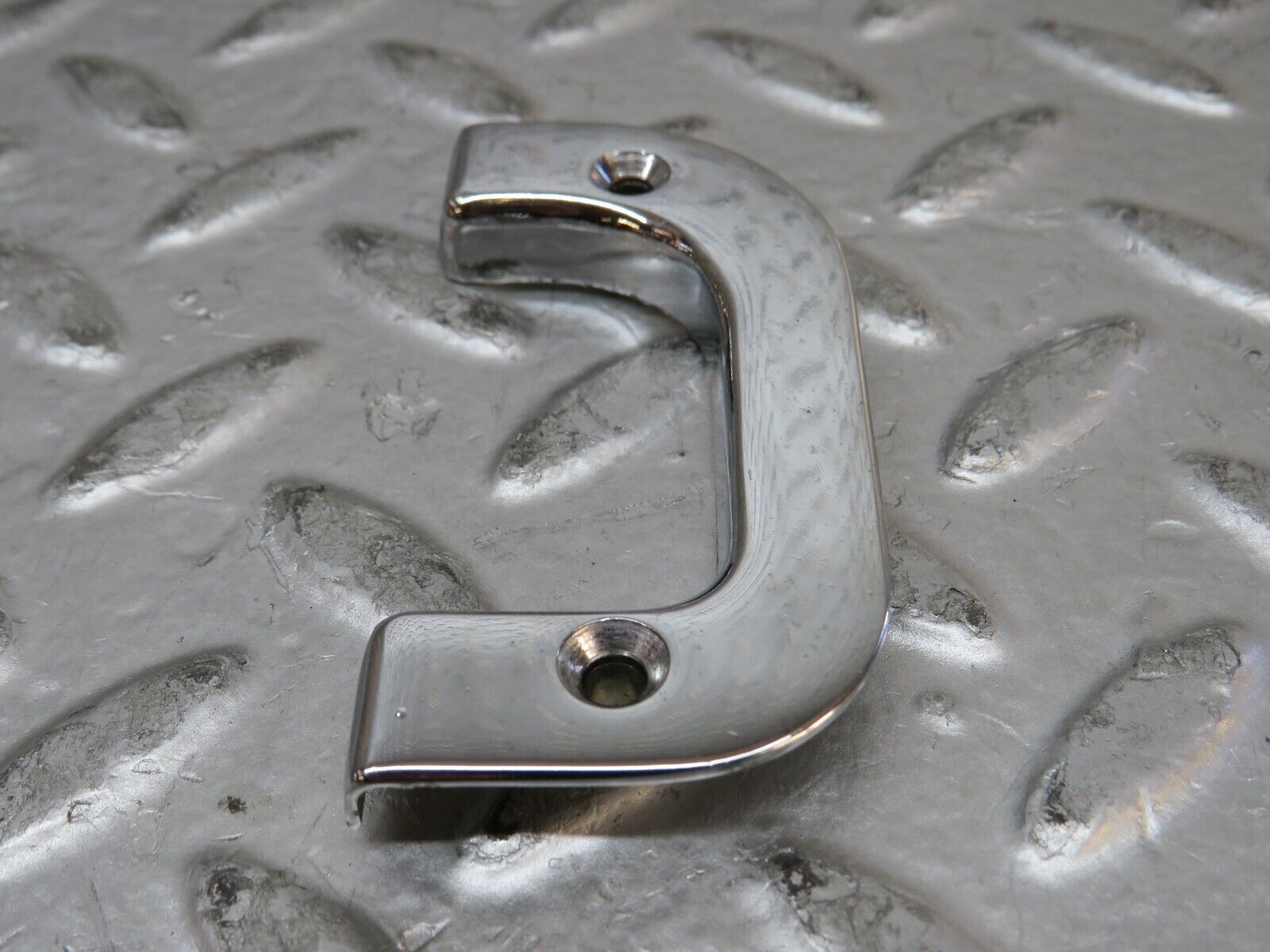 28802 Mercedes-Benz W123 230E Left Interior Chrome Door Latch Trim 1237230124