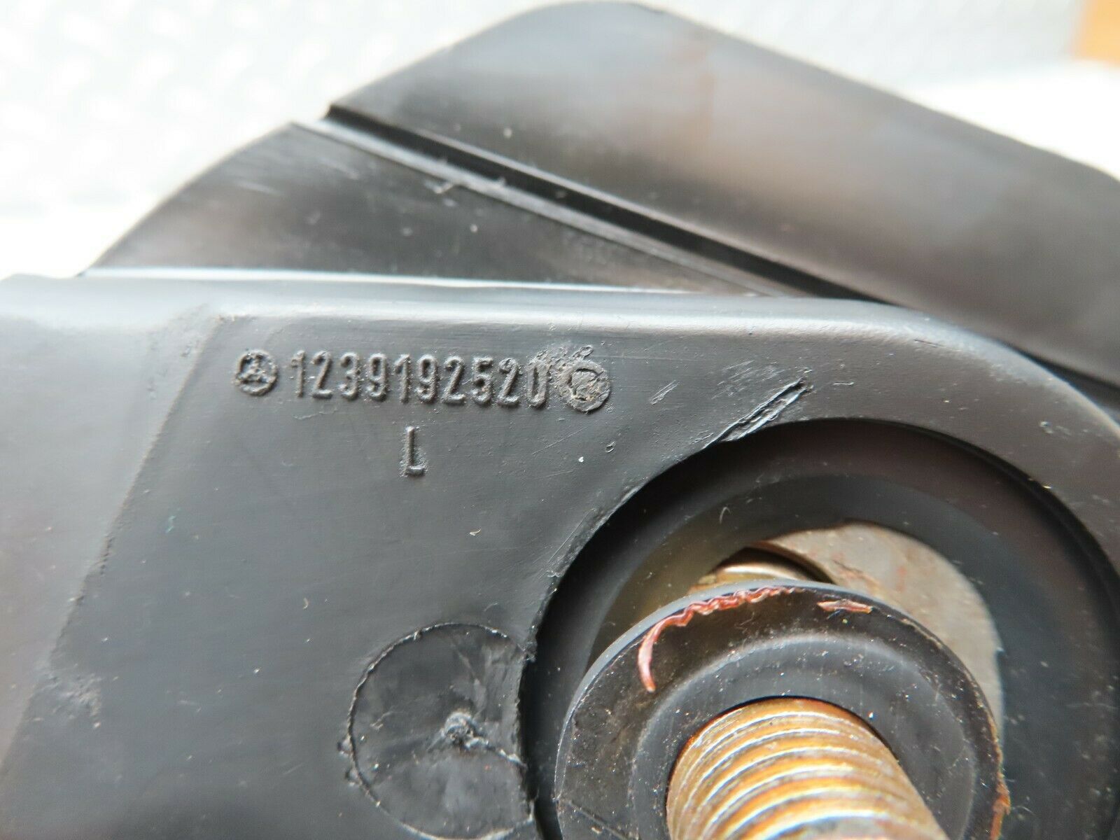 3784 Mercedes-Benz S123 200T Wagon Left Seat Belt Runner With Cover 1239192520