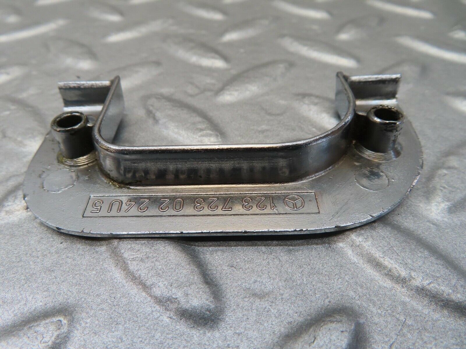 16037 Mercedes-Benz W123 280E Right Interior Chrome Door Latch Trim 1237230224