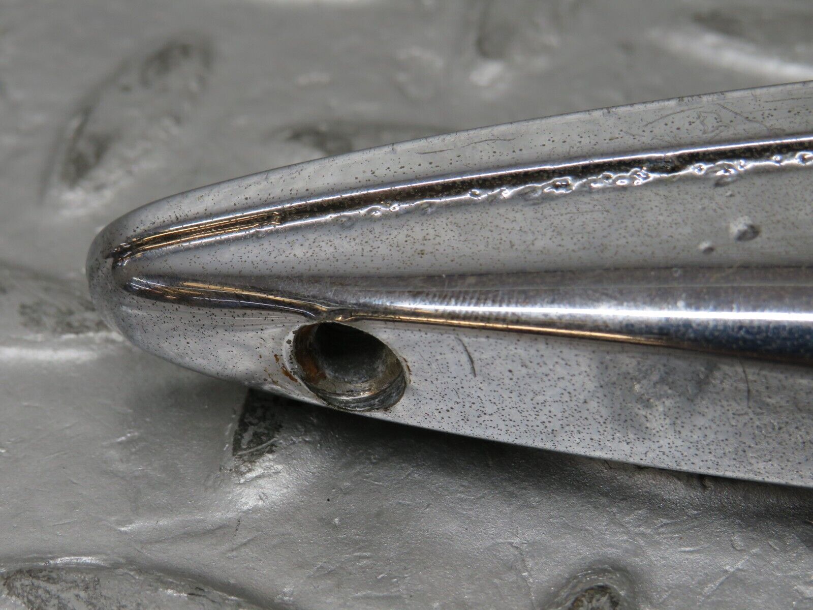 37325 Mercedes-Benz W109 300SEL Chrome Fender Wing Mirror Holder Left Side