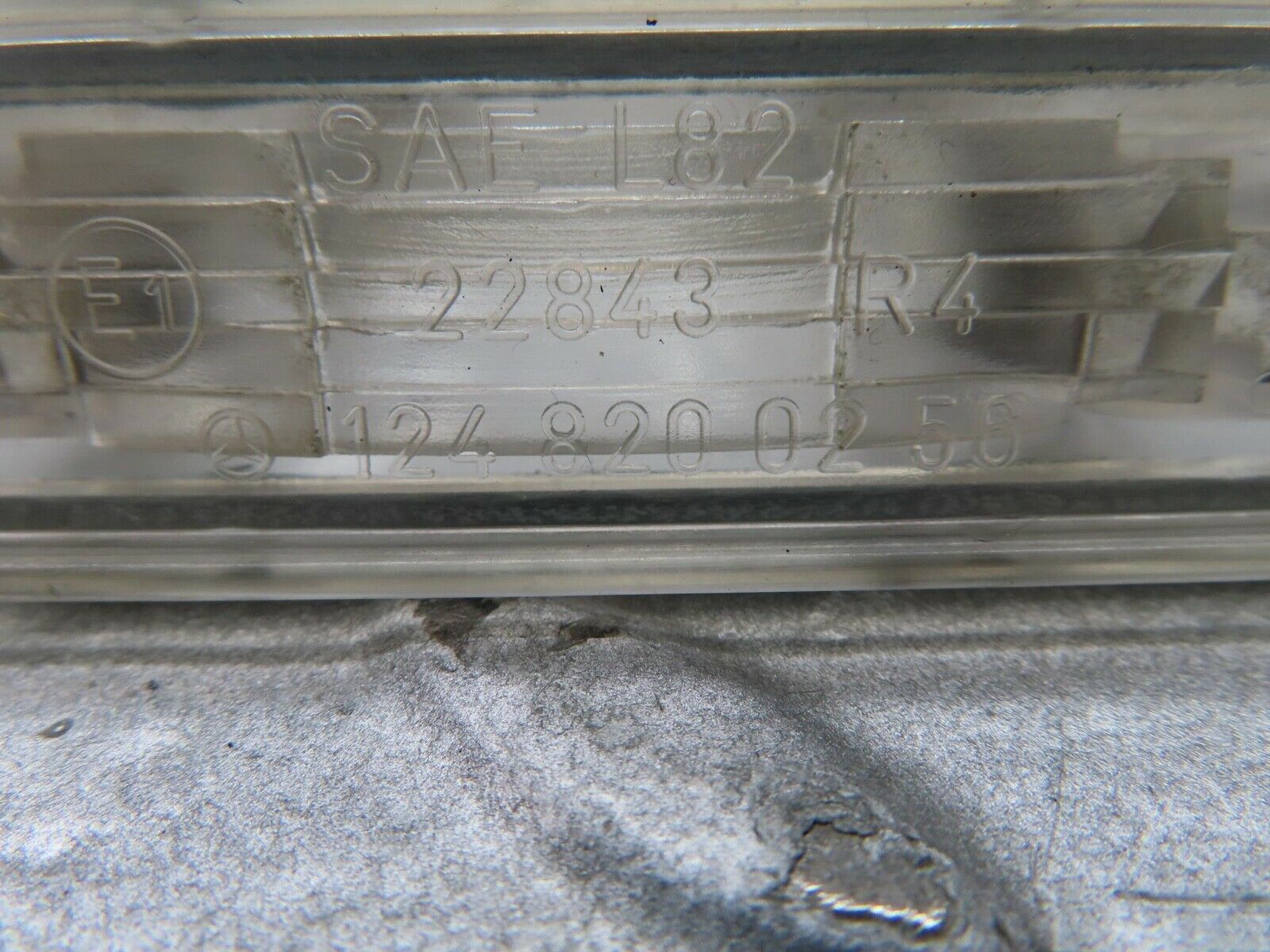 14728 Mercedes-Benz W201 190E number Plate Lights Pair 1248200256