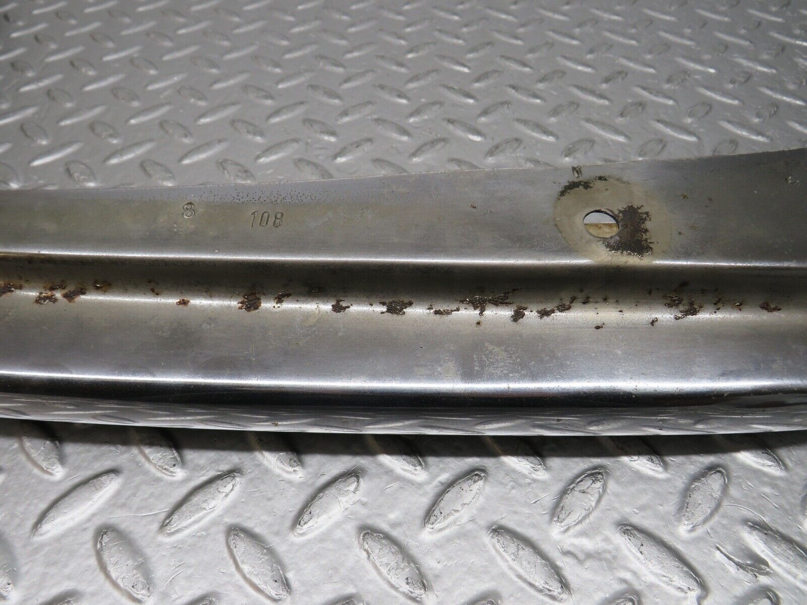 0406 Mercedes-Benz W108 280SE Front Upper Bumper Left