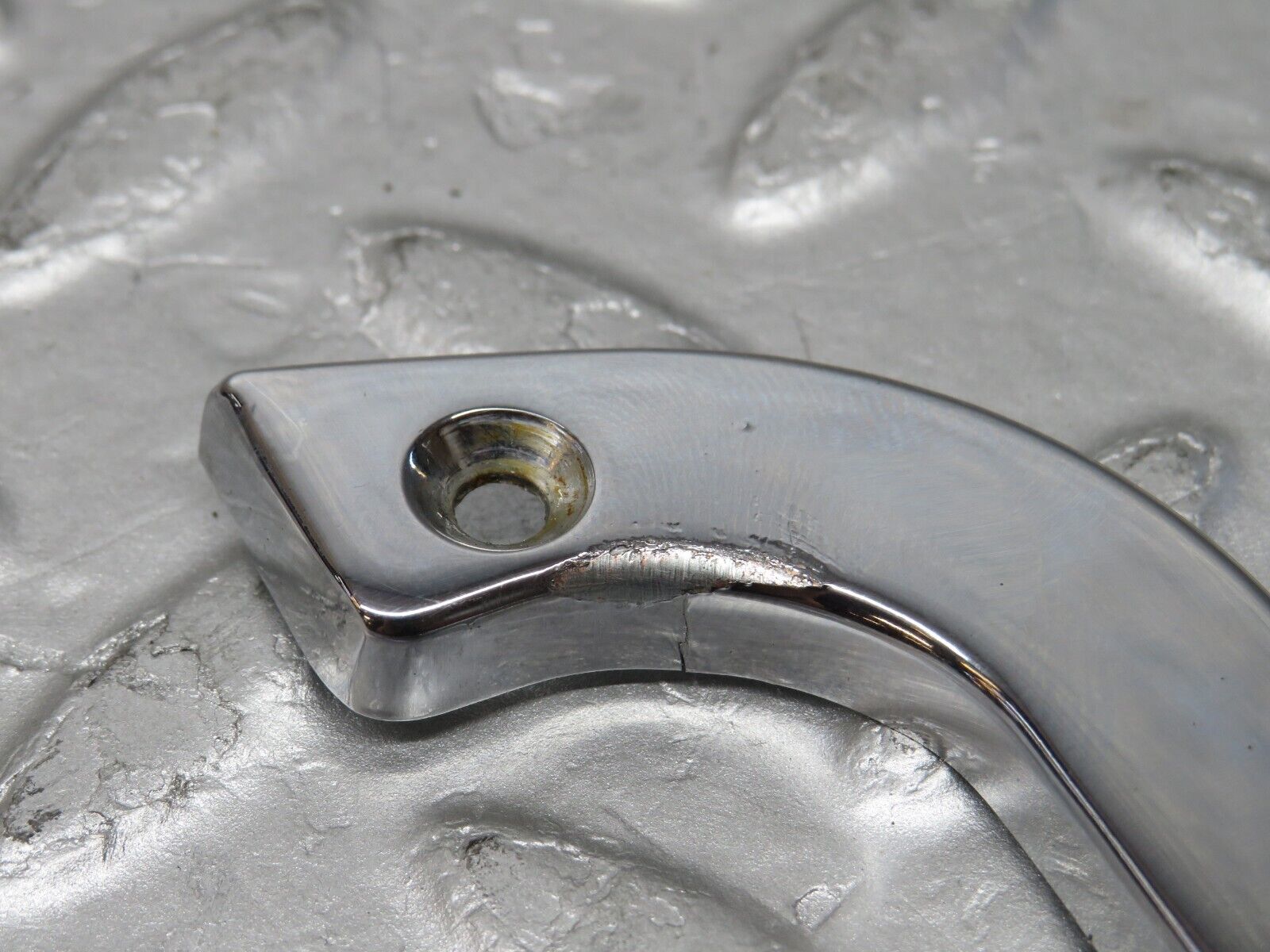 37282 Mercedes-Benz W109 300SEL Door Latch Interior Chrome Trim Left Side