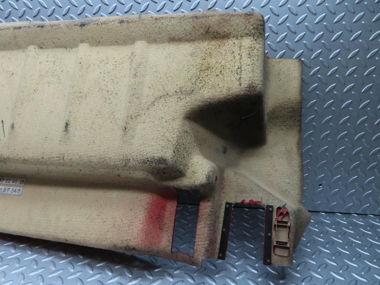 11860 Mercedes-Benz R129 300SL Coupe Trunk Carpet Fuel Tank Cover Red