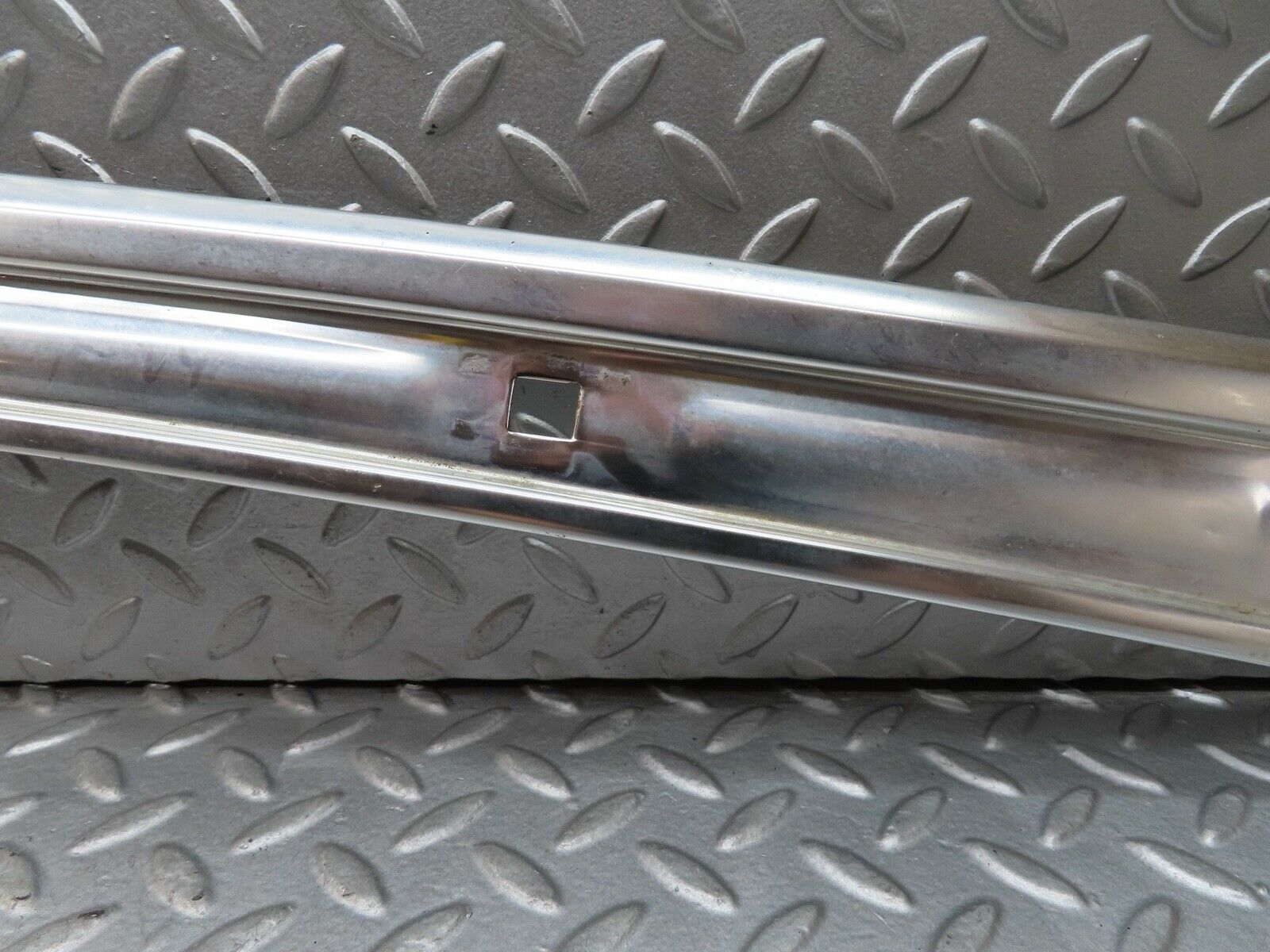 17682 Mercedes-Benz W116 450SEL A Pillar Chrome Moulding Trim Right Side