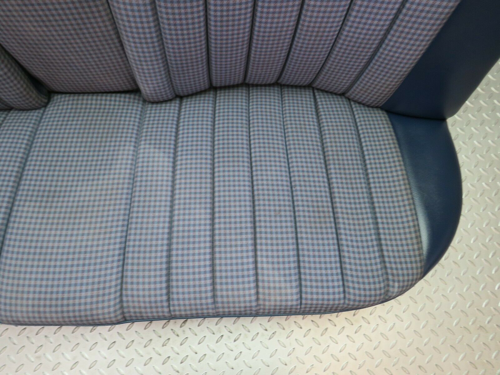 23276 Mercedes-Benz W116 350SE Rear Seat Half Leather Blue 1169240316