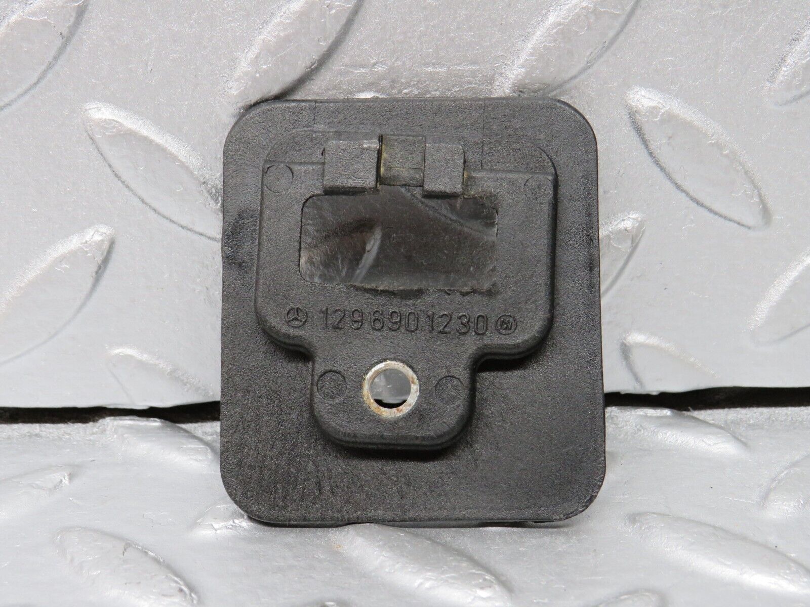 38346 Mercedes-Benz R129 280SL Coupe Roof Lock Cover Trim Pair 1296901130 1296901230