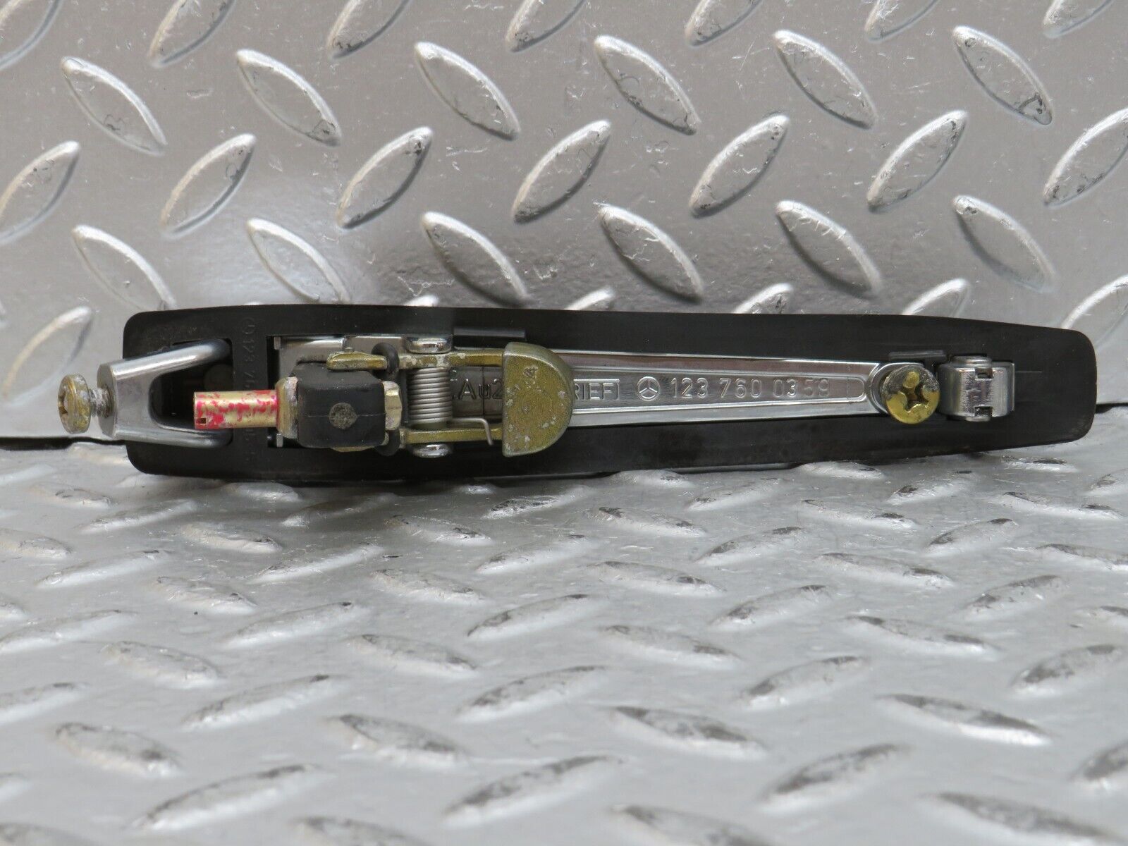 28165 Mercedes-Benz W123 280E Rear Right Exterior Chrome Handle 1237600359