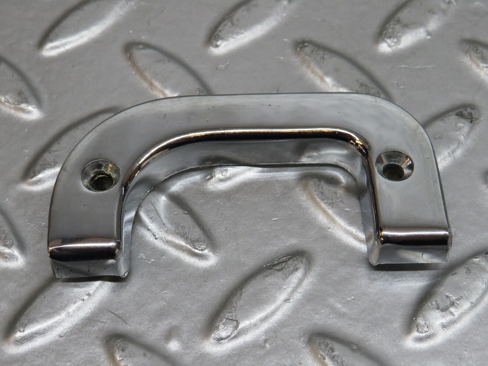 29683 Mercedes-Benz W123 230E Left Interior Chrome Door Latch Trim 1237230124