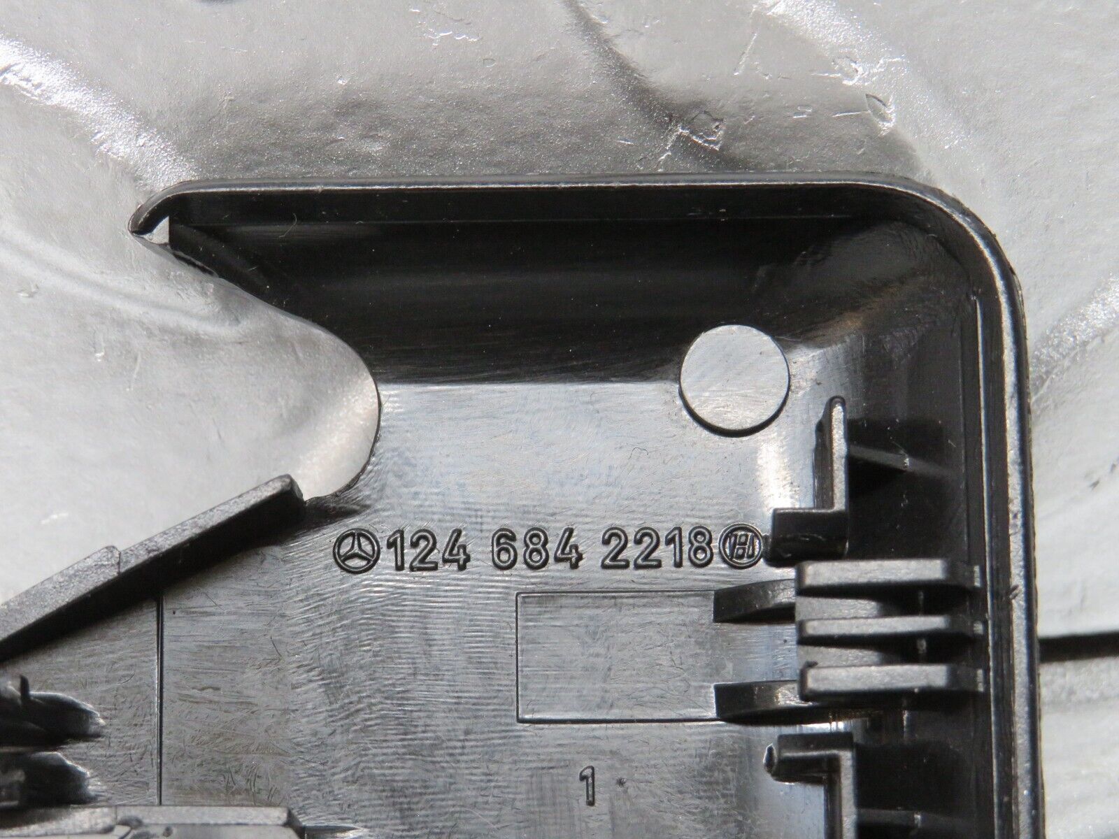 31630 Mercedes-Benz W201 190LE 1.8L Front Seat Rail Trim Cover Pair 1246842118