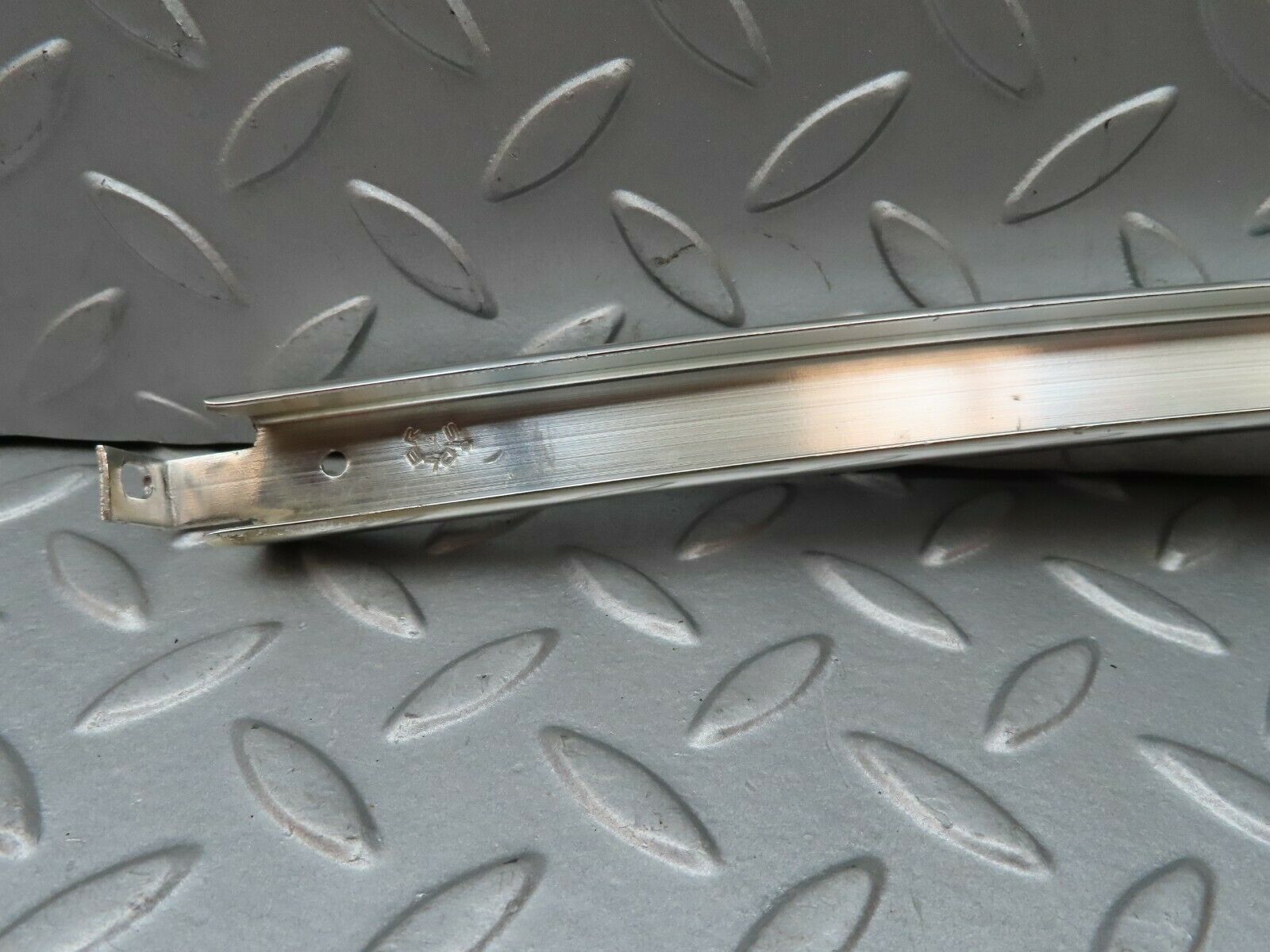 4298 Mercedes-Benz W123 230E Rear Left Chrome Window Channel