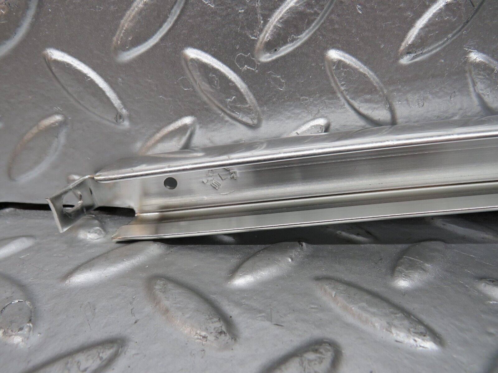 27125 Mercedes-Benz W123 280E Rear Left Door Chrome Window Channel